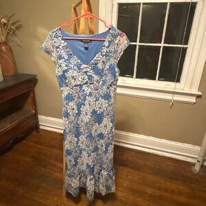 Blue Flowered Jonathan Martin Studios Dress